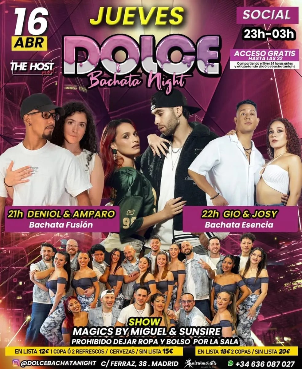 Jueves Dolce Bachata Night