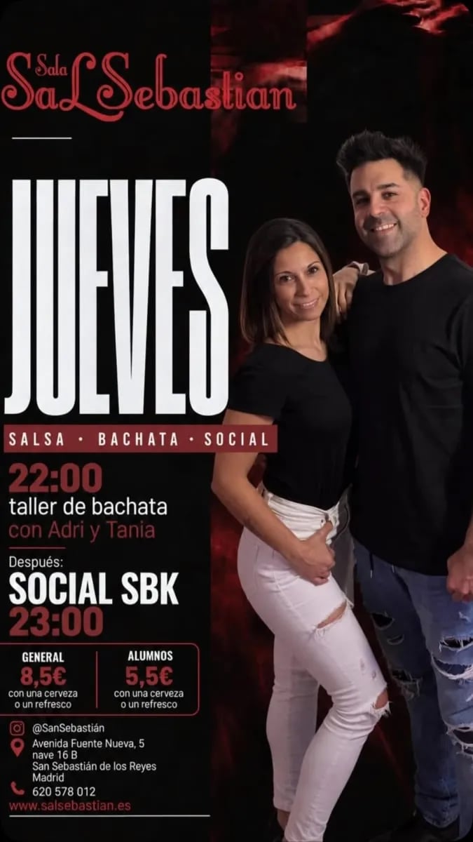 Jueves salsa · bachata · social