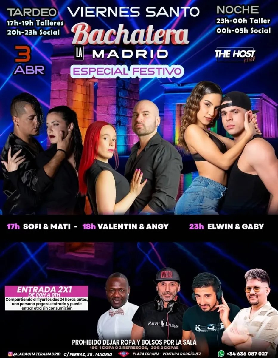 La Bachatera Madrid Especial Festivo