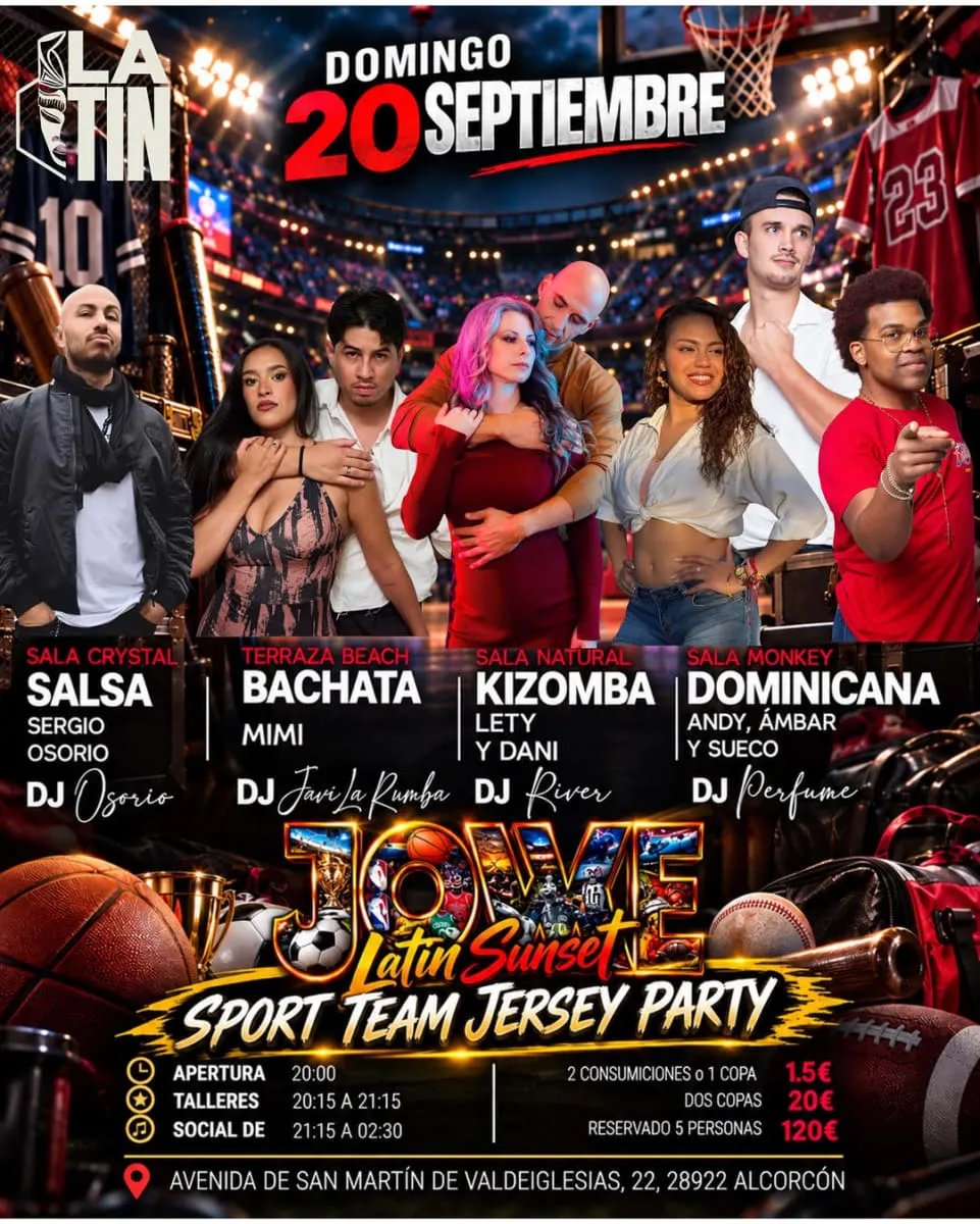 Love Latin Sunset Sport Team Jersey Party