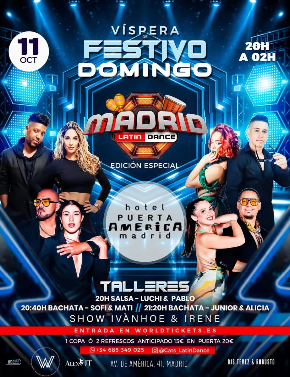 Madrid Latin Dance - Víspera de festivo domingo