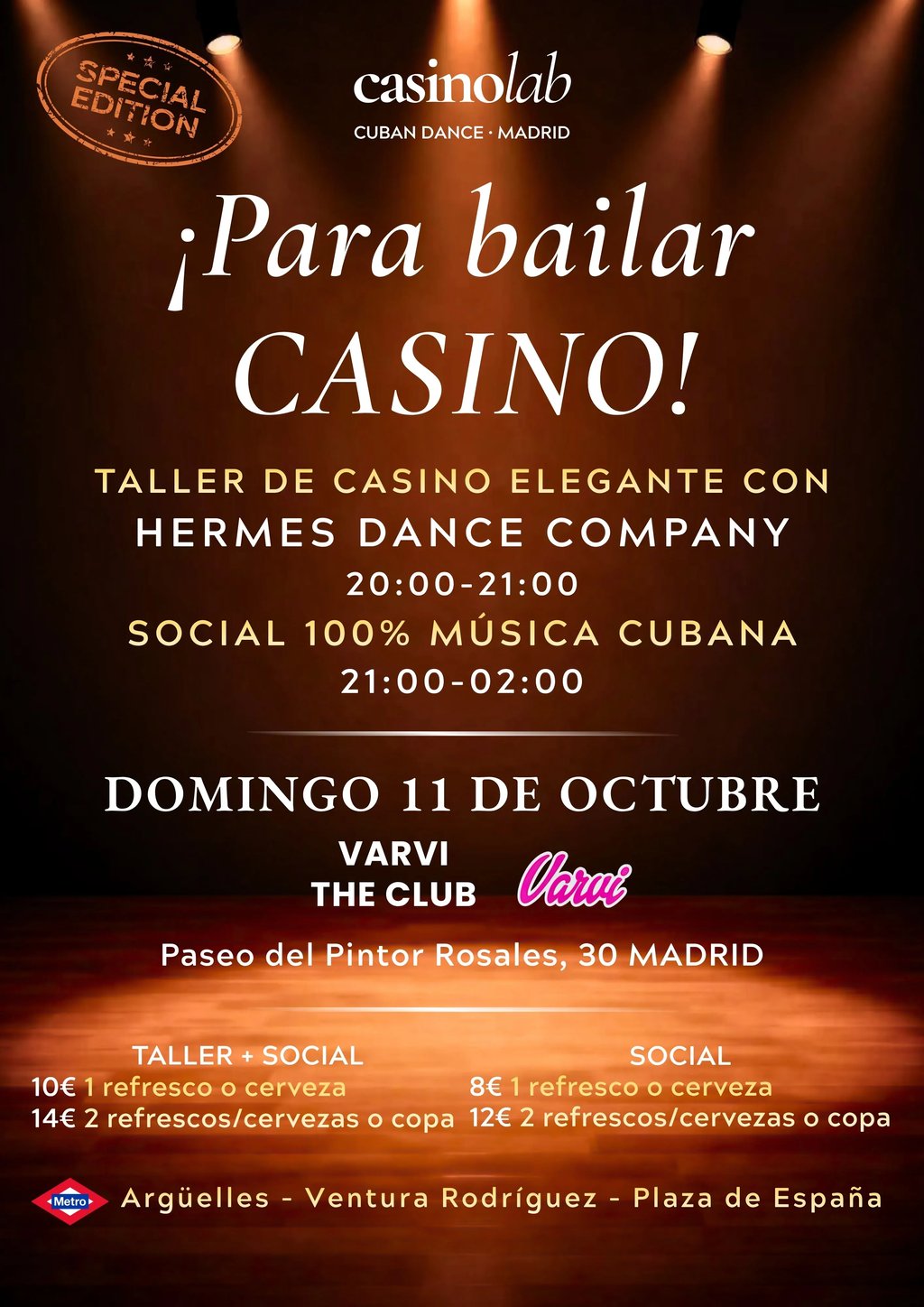 ¡Para bailar casino!