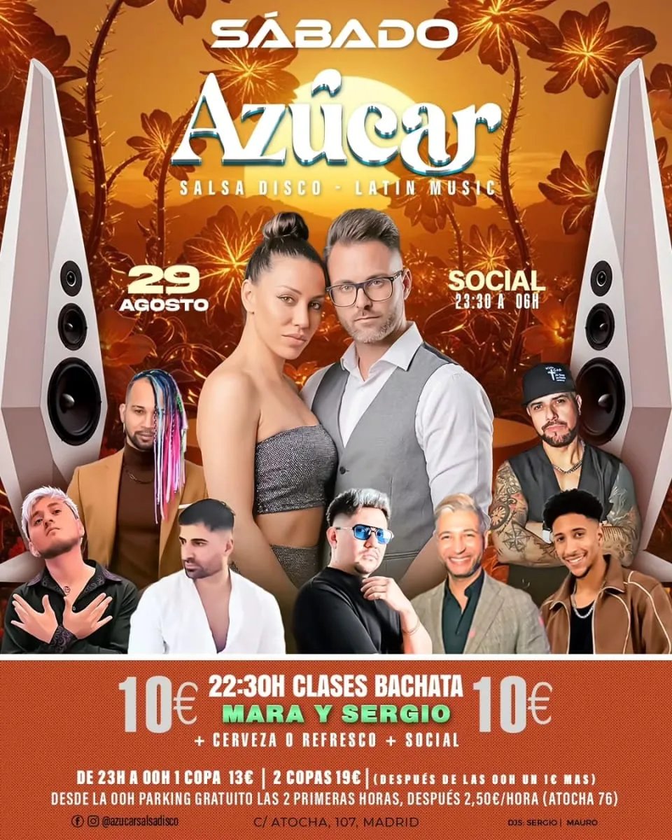 Sábado Azúcar Salsa Disco – Bachata Social