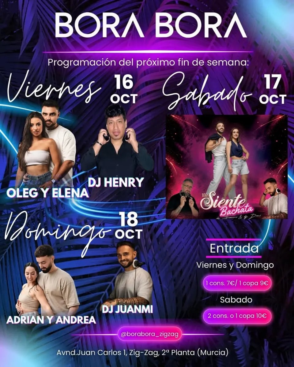 Bora Bora: Fin de semana de bachata