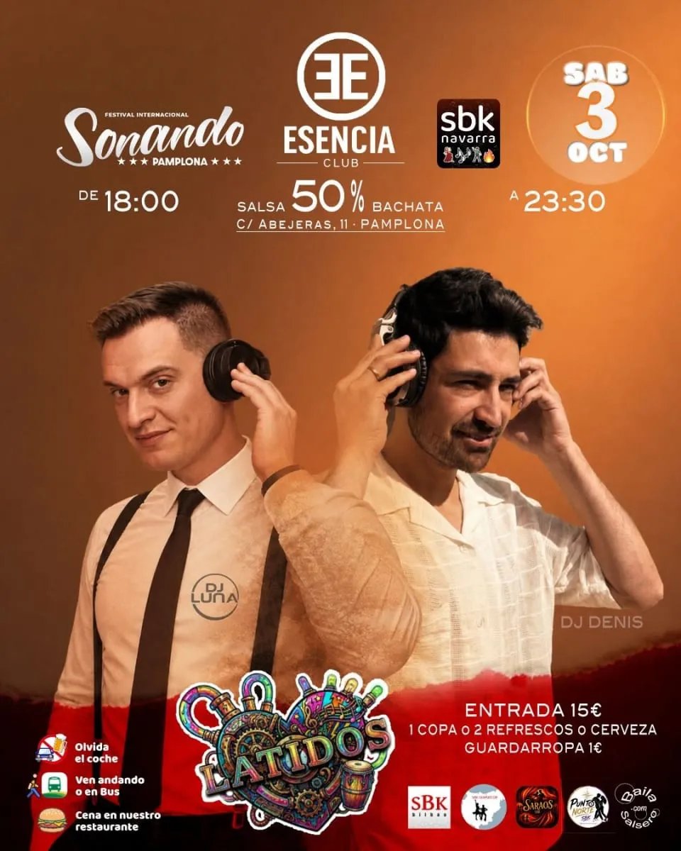 Sesión 50/50 Salsa y Bachata – Sonando Pamplona