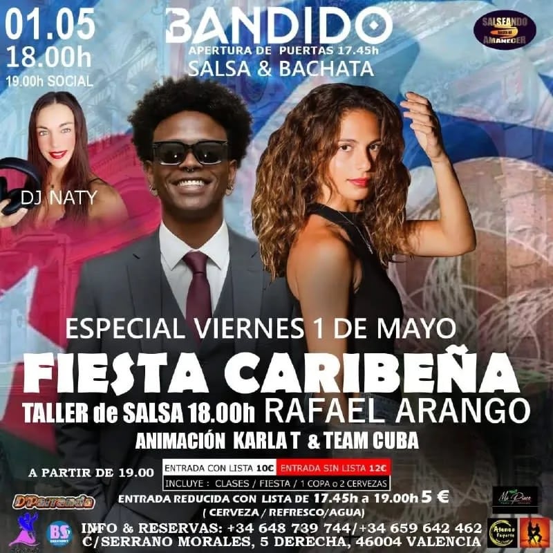 Fiesta Caribeña - Especial Viernes 1 de Mayo