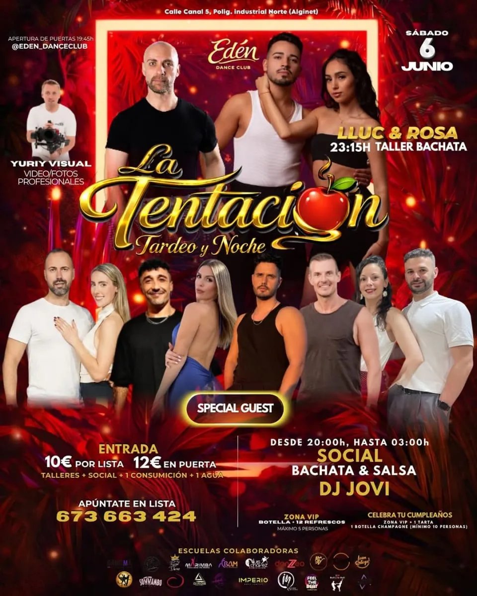 La Tentación Tardeo y Noche