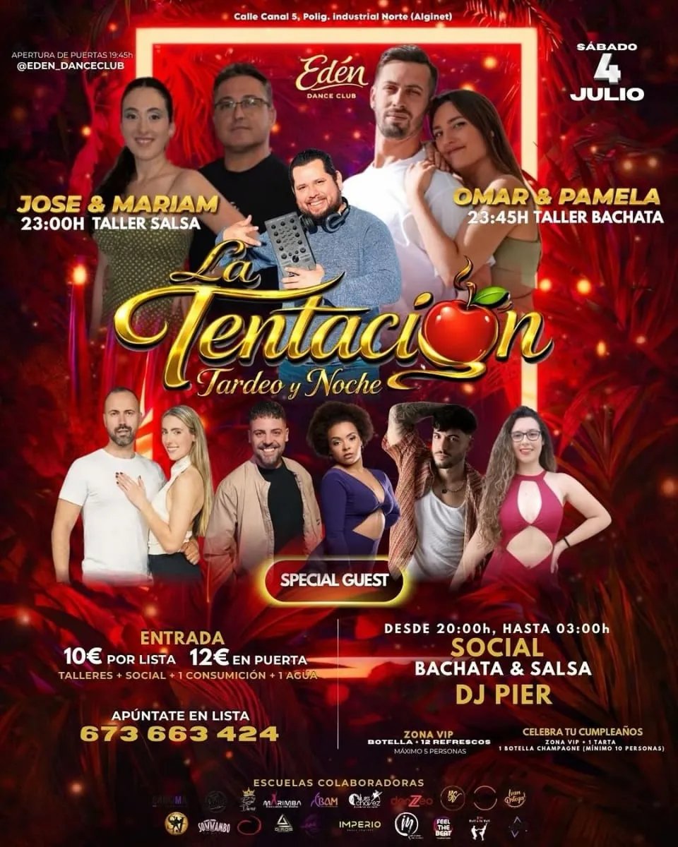 La Tentación Tardeo y Noche