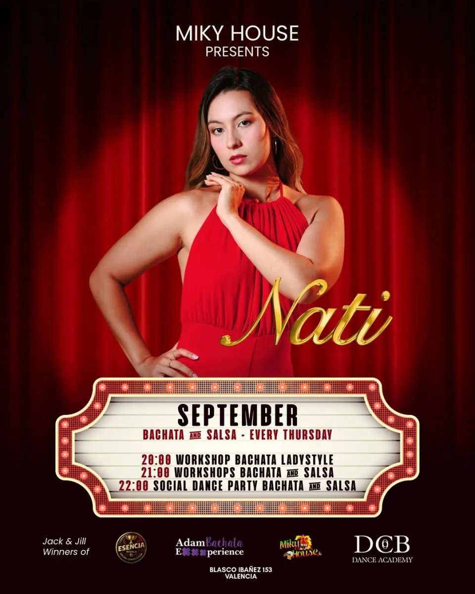 Nati — September Bachata and Salsa Thursdays