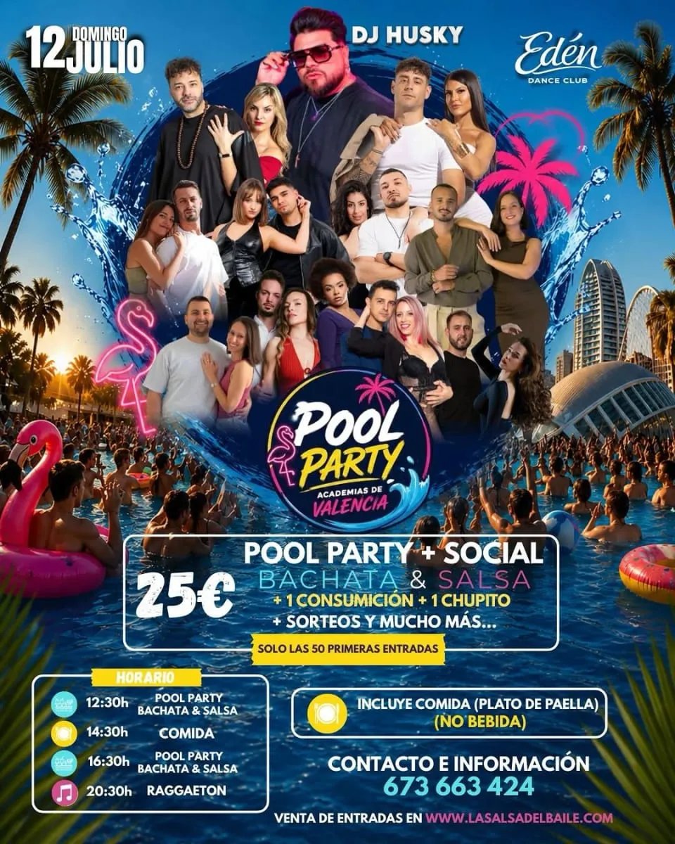 Pool Party + Social Academias de Valencia
