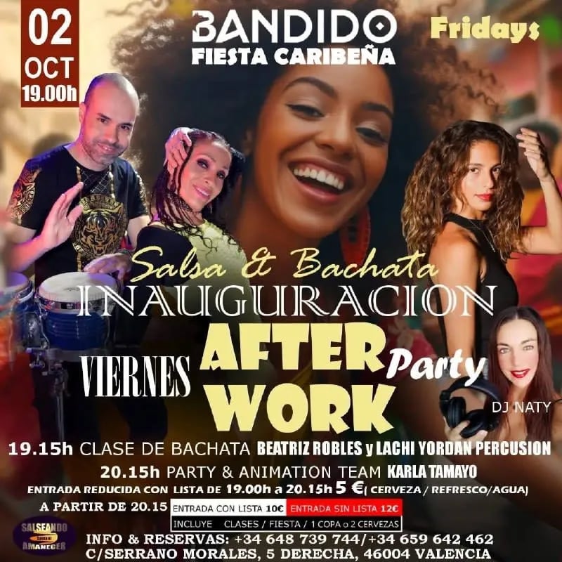 Salsa & Bachata inauguración after party