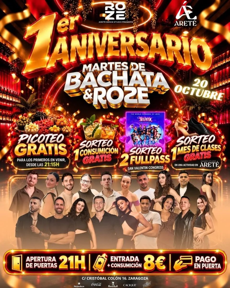1er Aniversario Martes de Bachata & ROZE