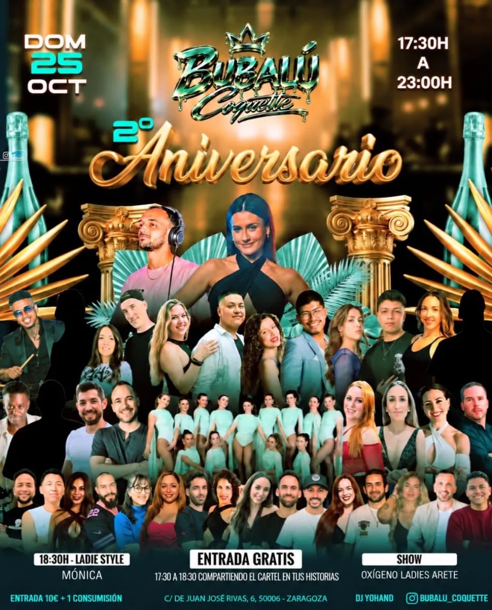 Bubalú Coquette 2.º Aniversario