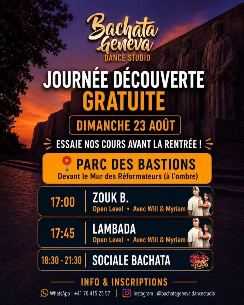 Journée Découverte Gratuite – Bachata Geneva Dance Studio