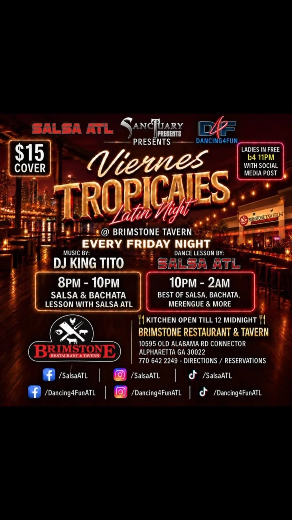 Viernes tropicales Latin night