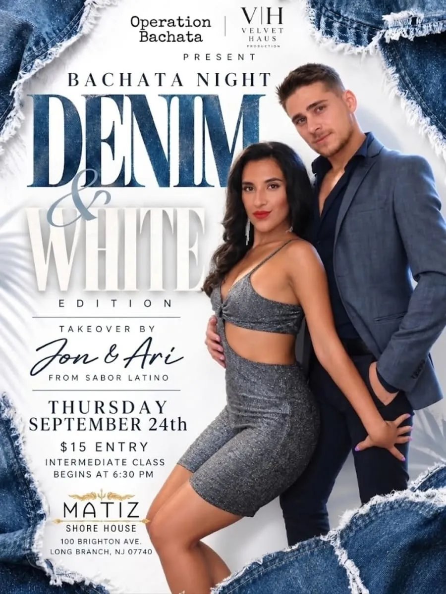 Bachata Night: Denim & White Edition