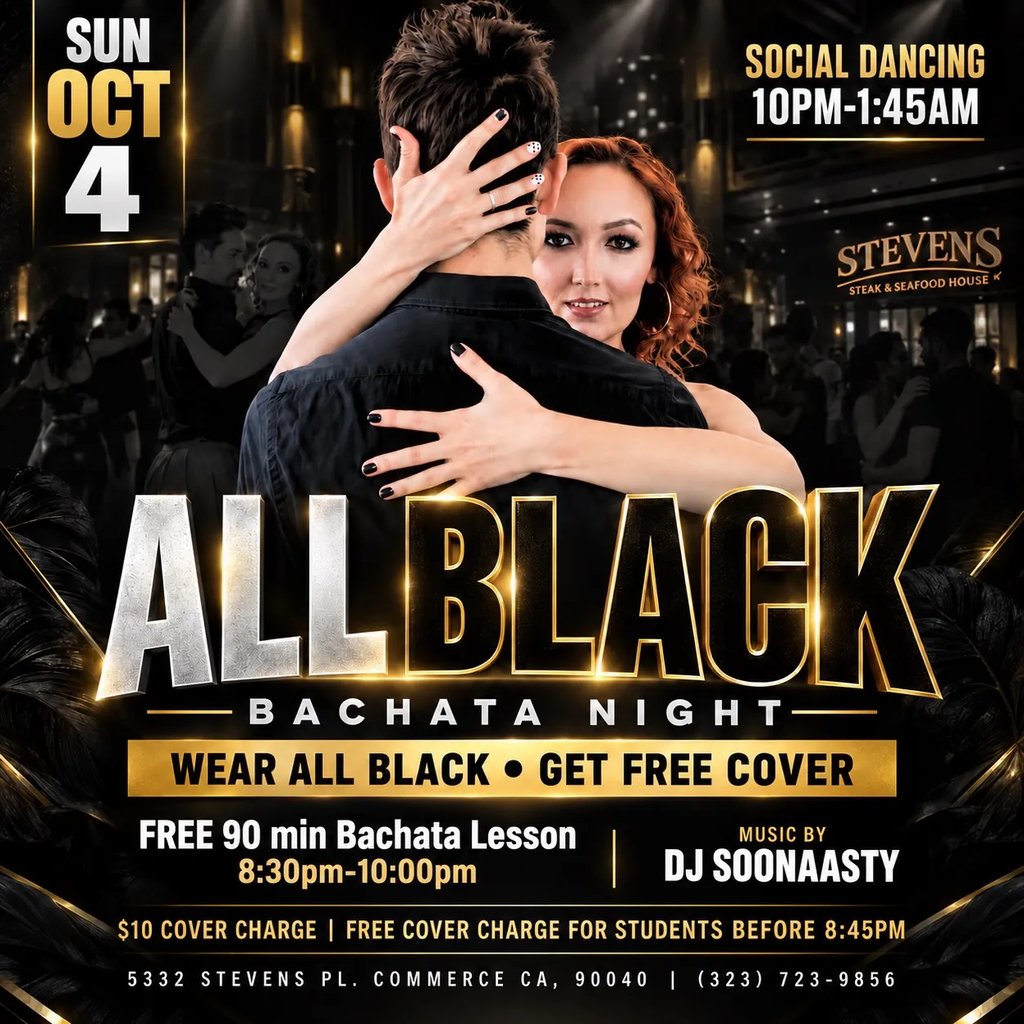 All Black Bachata Night
