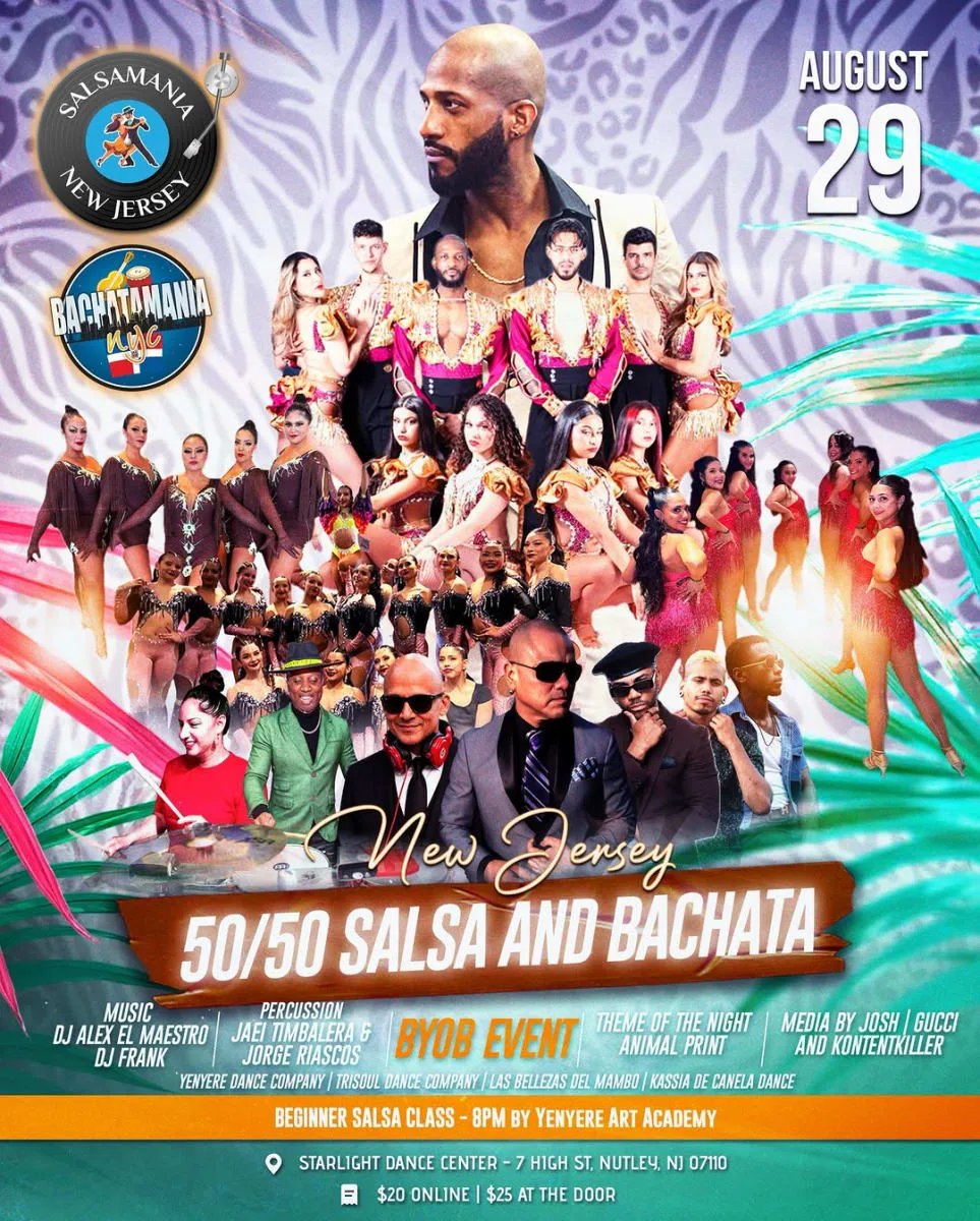 Salsamania New Jersey 50/50 Salsa and Bachata