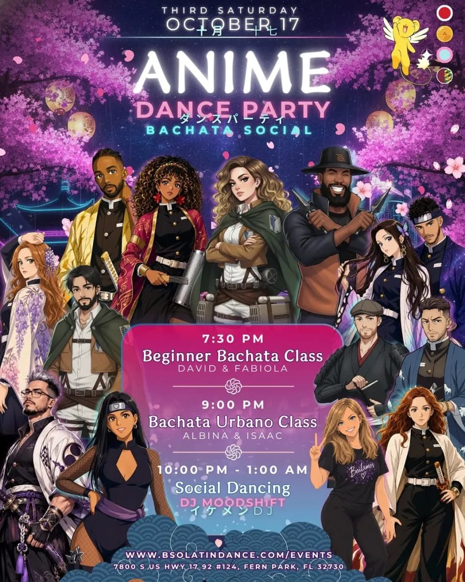 Anime Dance Party: Bachata Social