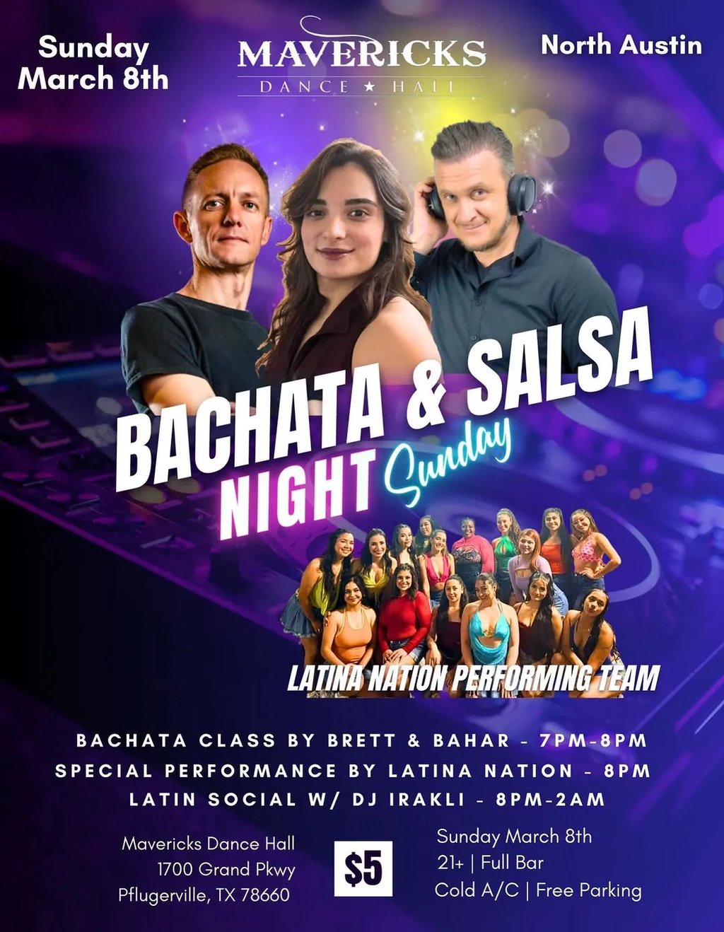 Bachata & Salsa Night Sunday