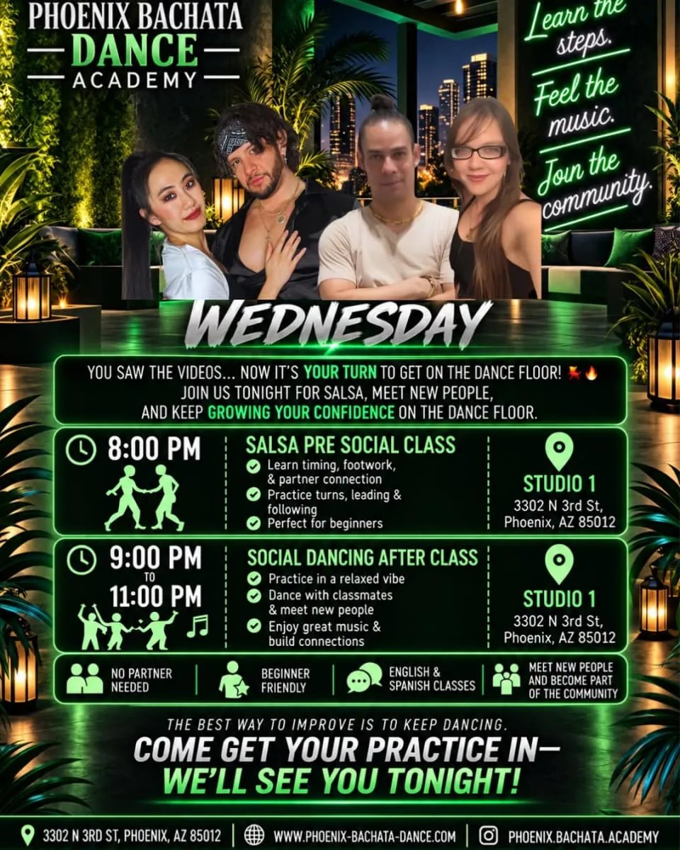 Wednesday Salsa + Social Night