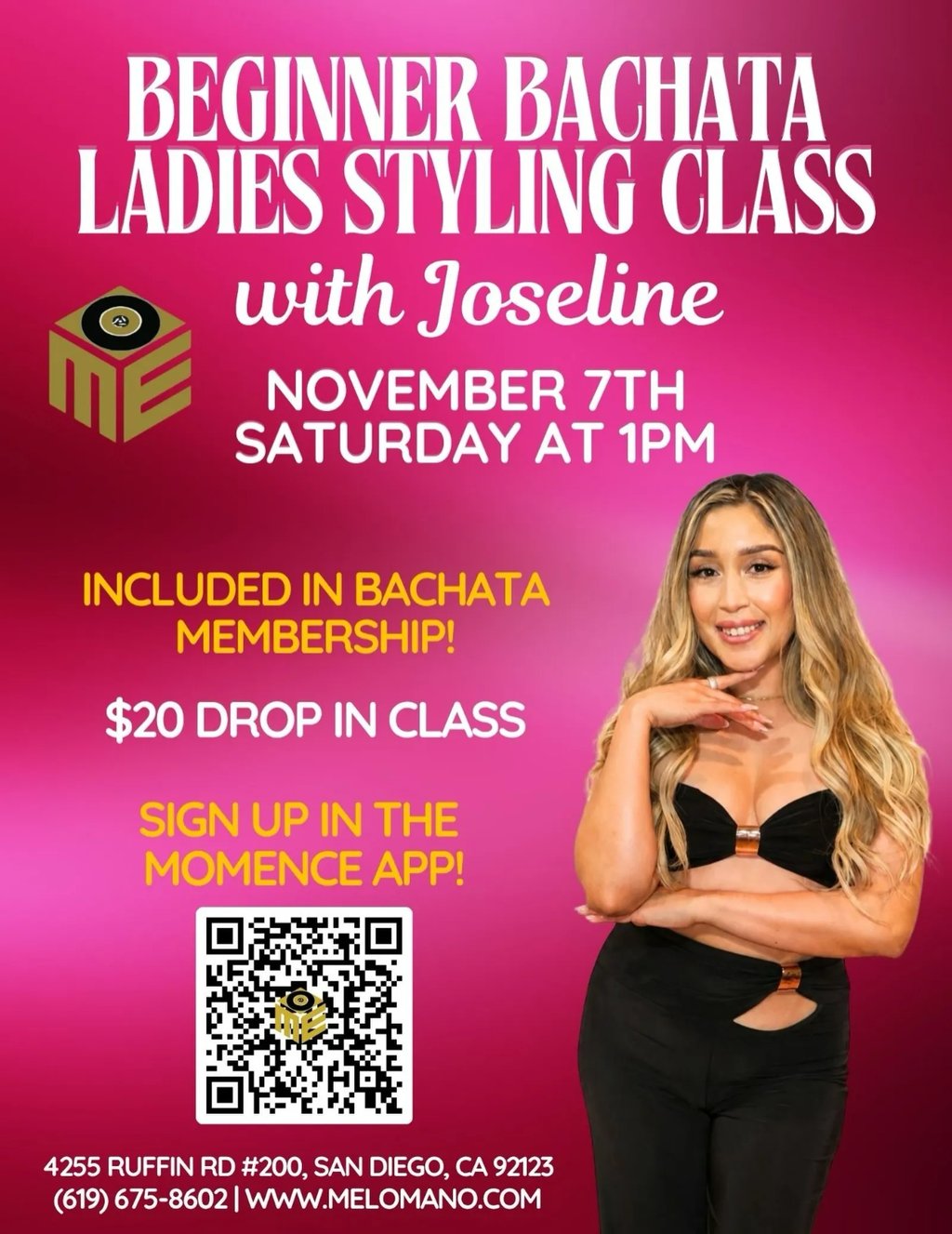 Beginner Bachata Ladies Styling Class with Joseline