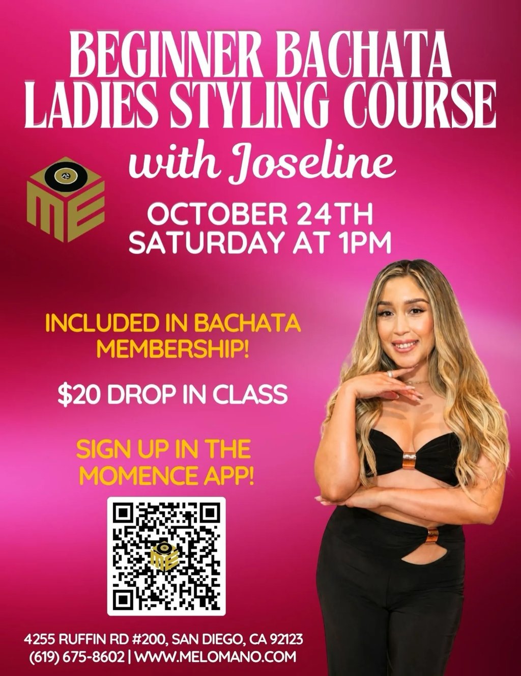 Beginner Bachata Ladies Styling Course with Joseline