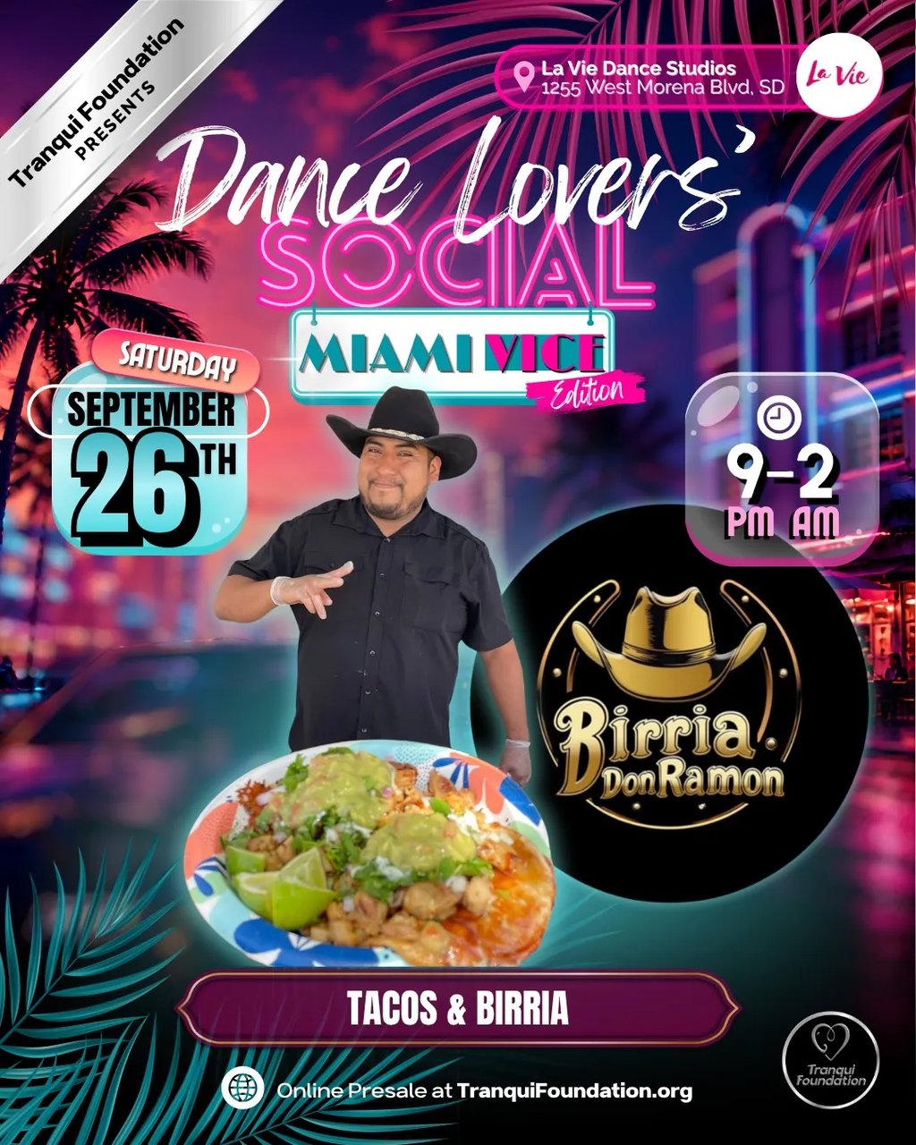Dance Lovers’ Social: Miami Vice Edition