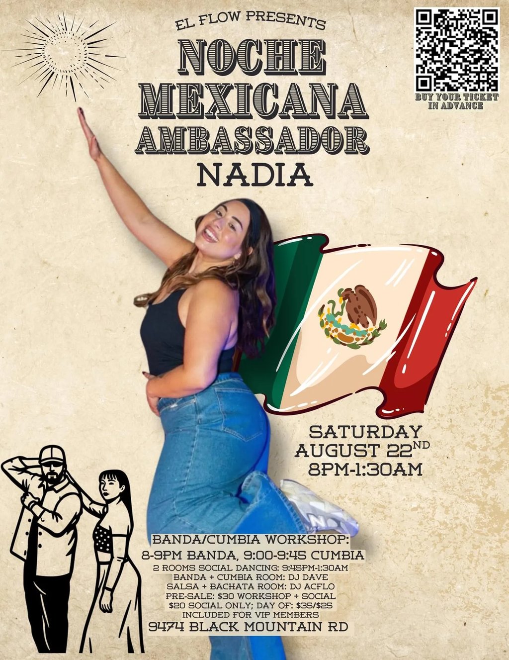 NOCHE MEXICANA AMBASSADOR NADIA