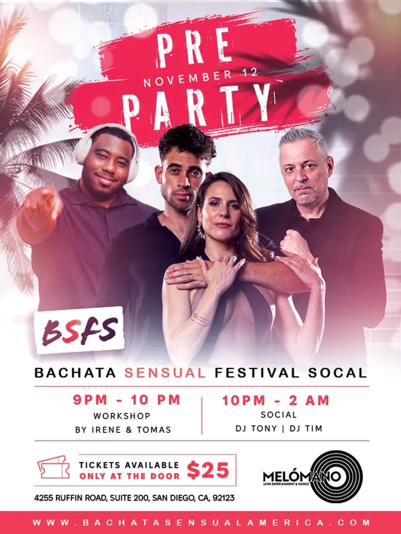Pre party Bachata Sensual Festival SoCal