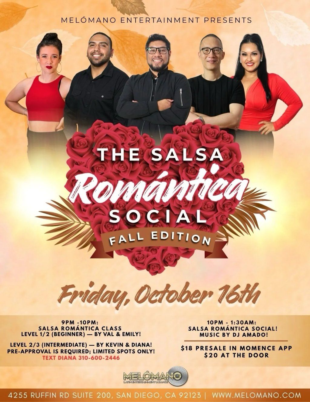 The Salsa Romántica Social: Fall Edition
