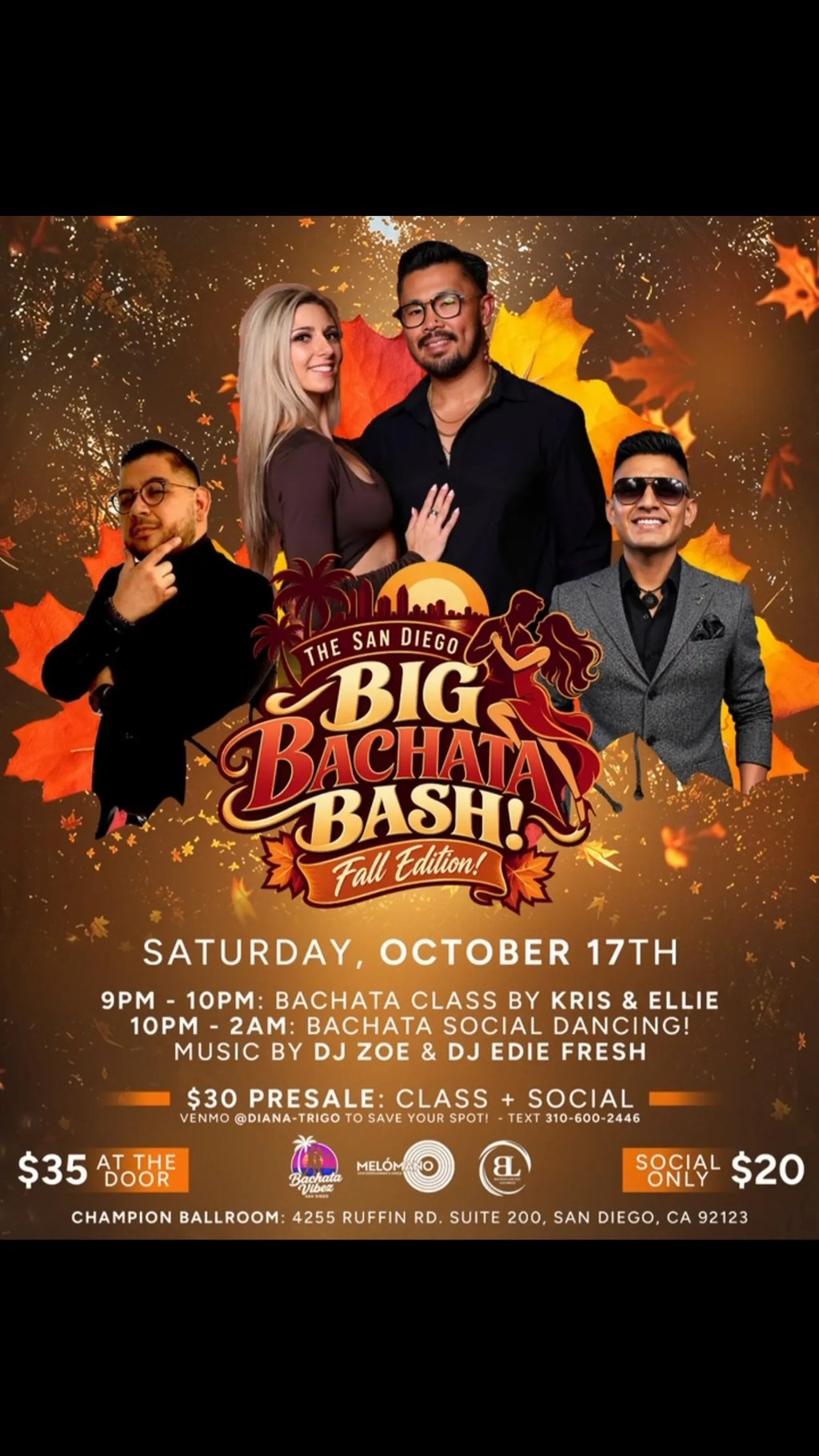 The San Diego Big Bachata Bash! Fall Edition!