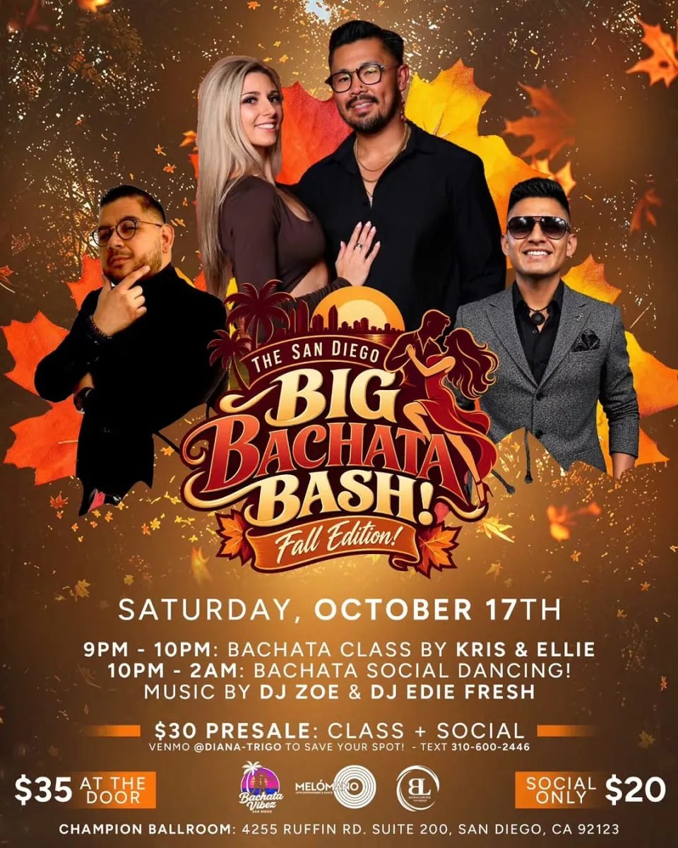 The San Diego Big Bachata Bash: Fall Edition