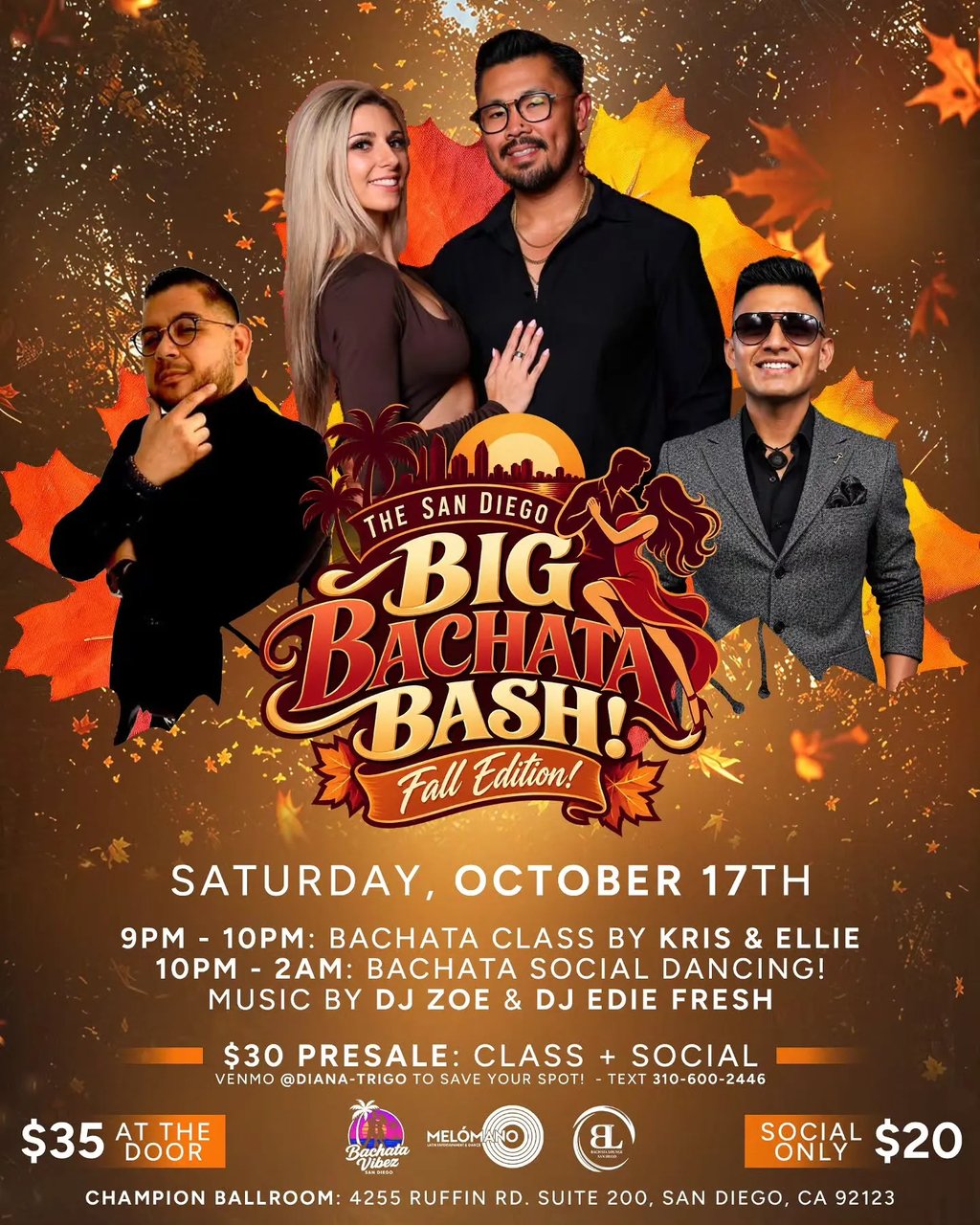 The San Diego Big Bachata Bash! Fall Edition!