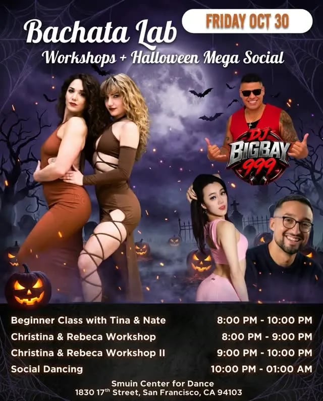 Bachata Lab Workshops + Halloween Mega Social