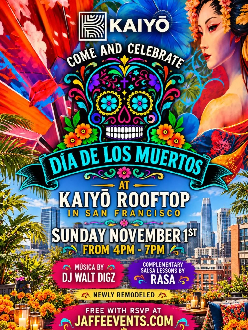 Día de los Muertos at Kaiyō Rooftop
