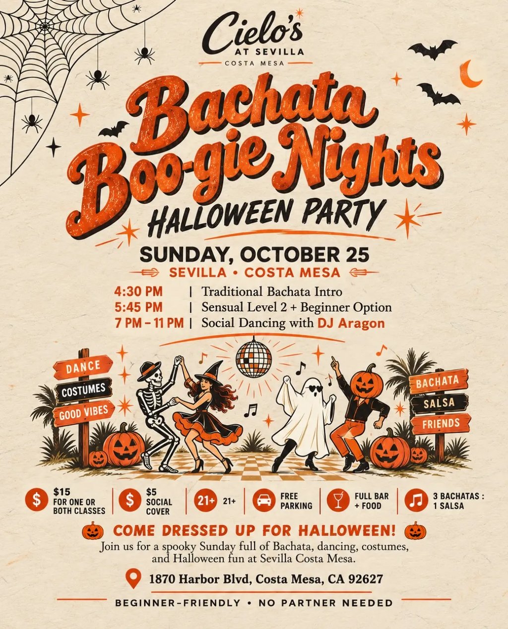 Bachata Boo-gie Nights Halloween Party