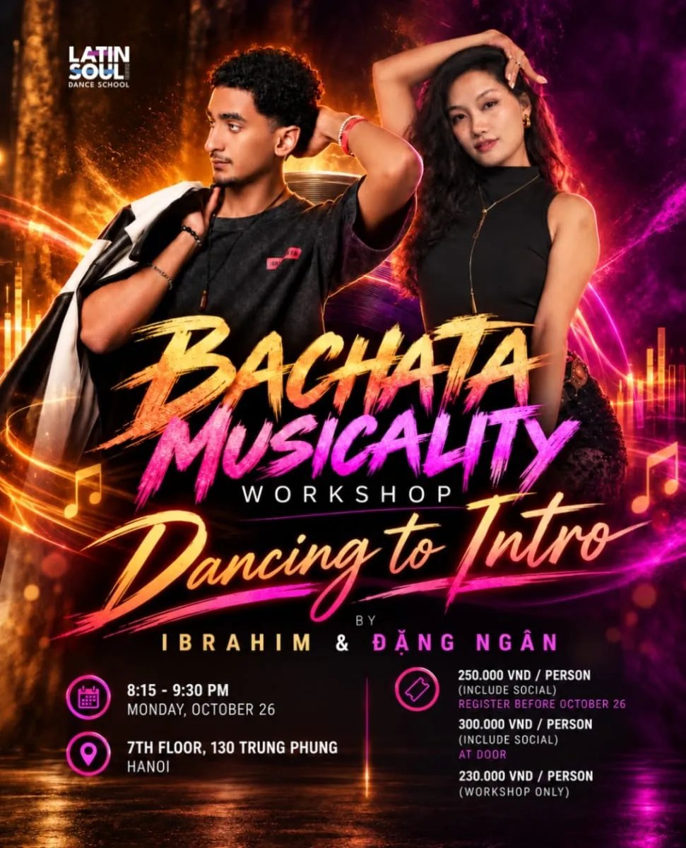 Bachata Musicality Workshop: Dancing to Intro