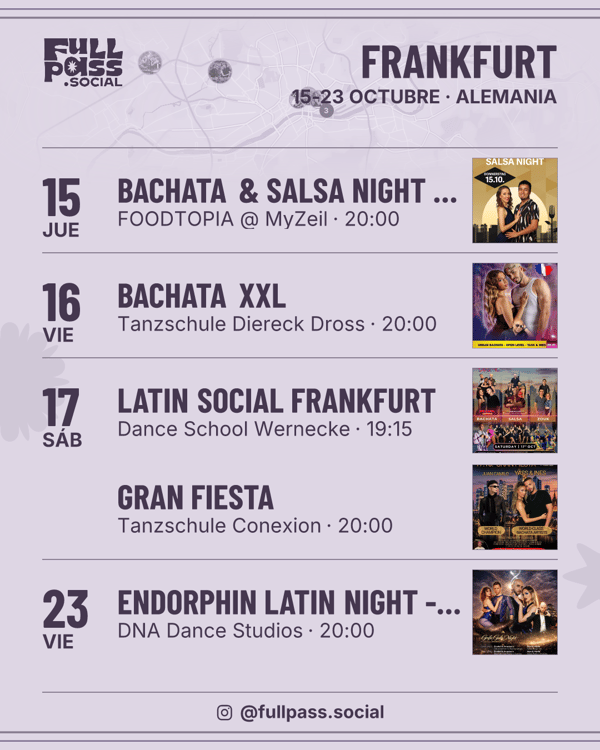 Agenda semanal · Frankfurt