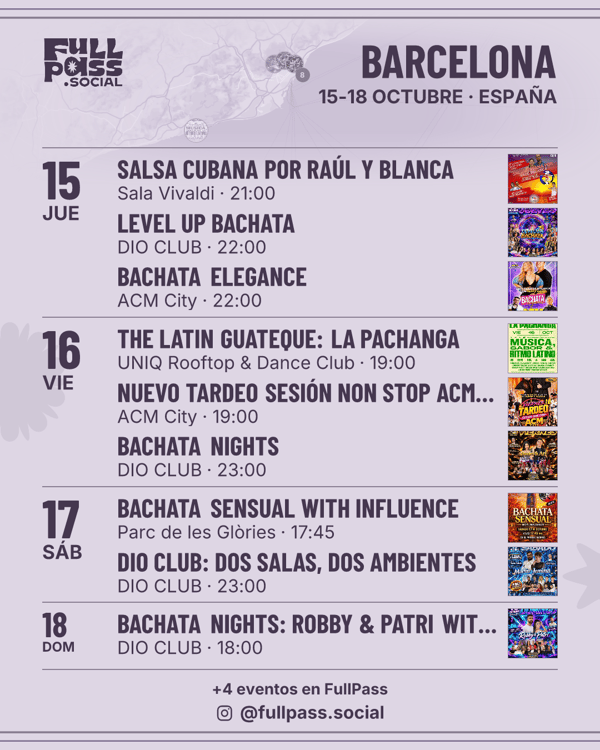 Agenda semanal · Barcelona