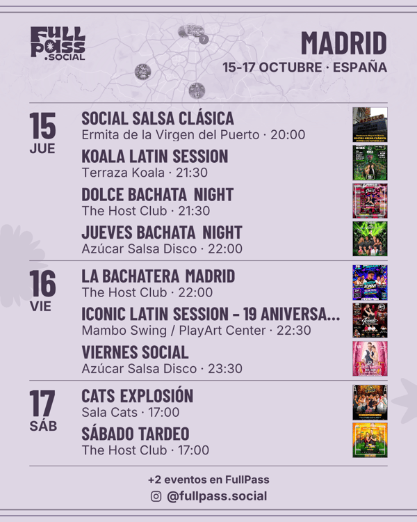 Agenda semanal · Madrid