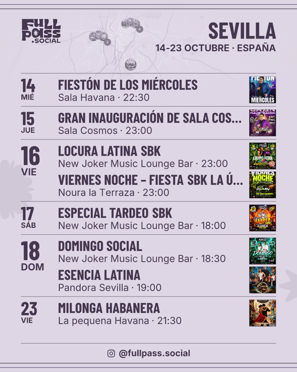 Agenda semanal · Sevilla