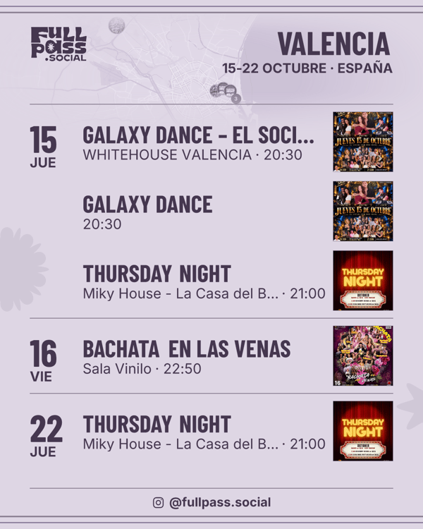 Agenda semanal · Valencia