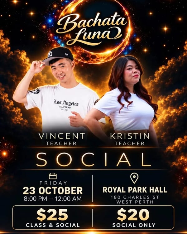 Bachata Luna Social - Event poster