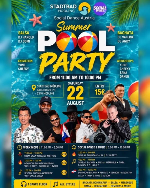 Social Dance Austria Summer Pool Party