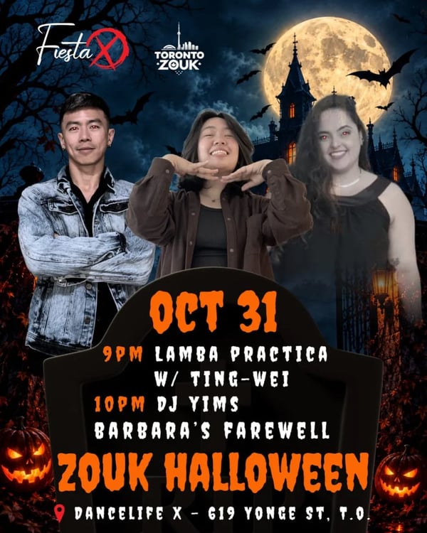 Zouk Halloween - Poster del evento