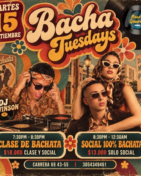 Bacha Tuesdays - Poster del evento