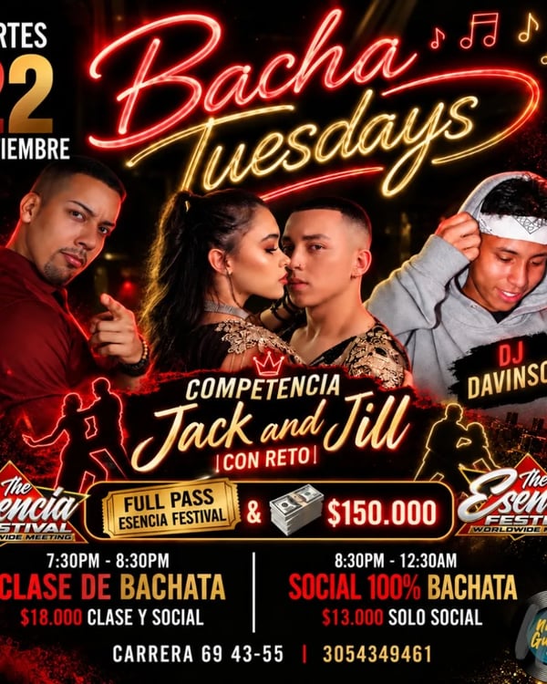Bacha Tuesdays - Poster del evento