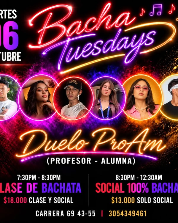 Bacha Tuesdays - Poster del evento