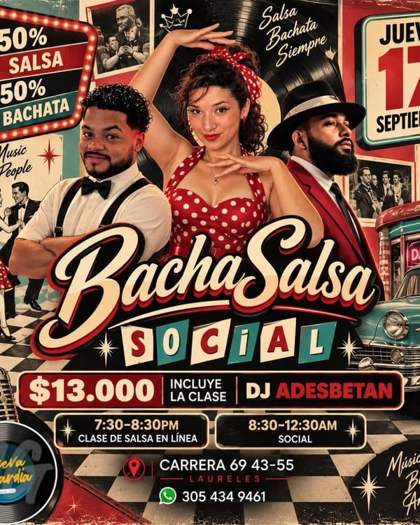 BachaSalsa Social - Poster del evento